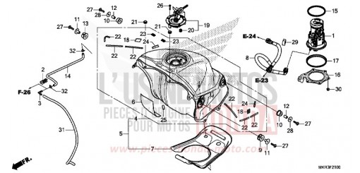 RESERVOIR A CARBURANT/POMPE A CARBURANT CBR1000SPN de 2022